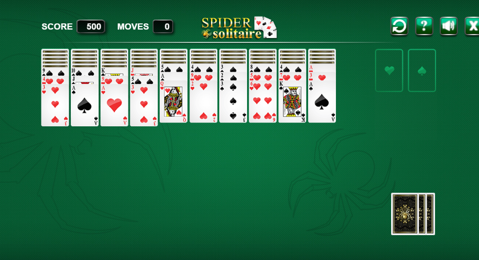 スパイダー ソリティア ゲーム画面4